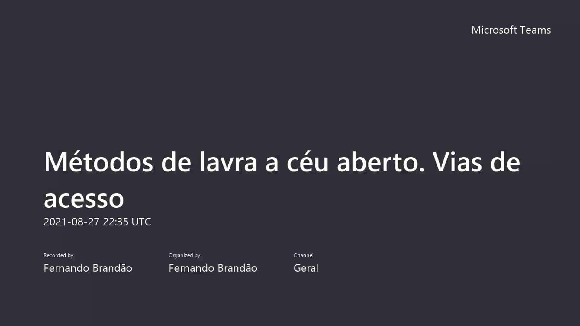 Métodos de lavra a céu aberto e vias de acesso