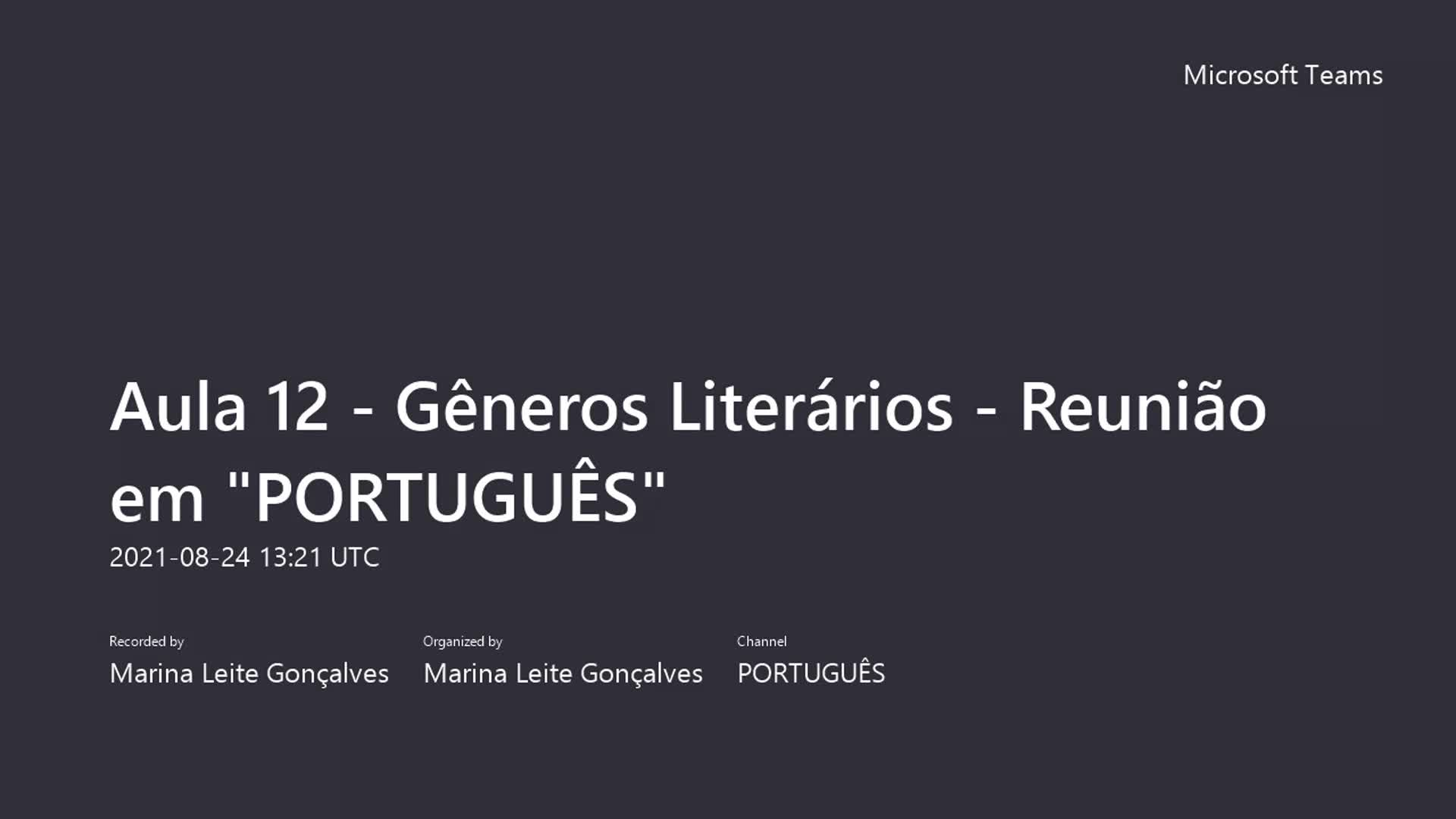 Aula 12 MEA1 Gêneros Literários Gênero Lírico 