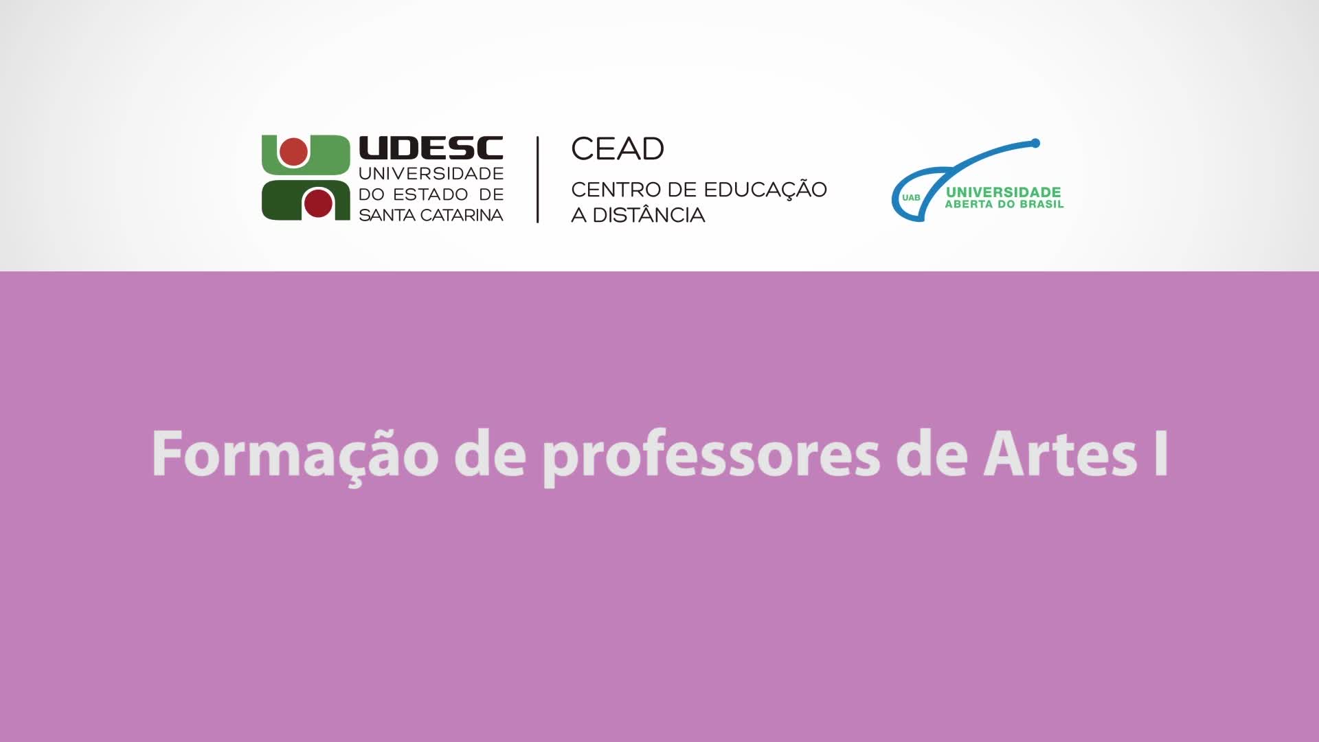 Formação de professores de arte - I