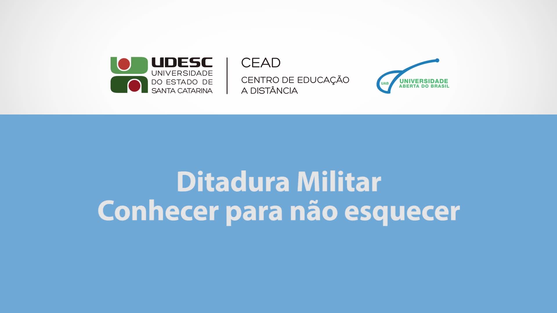 Ditadura militar - conhecer para não esquecer