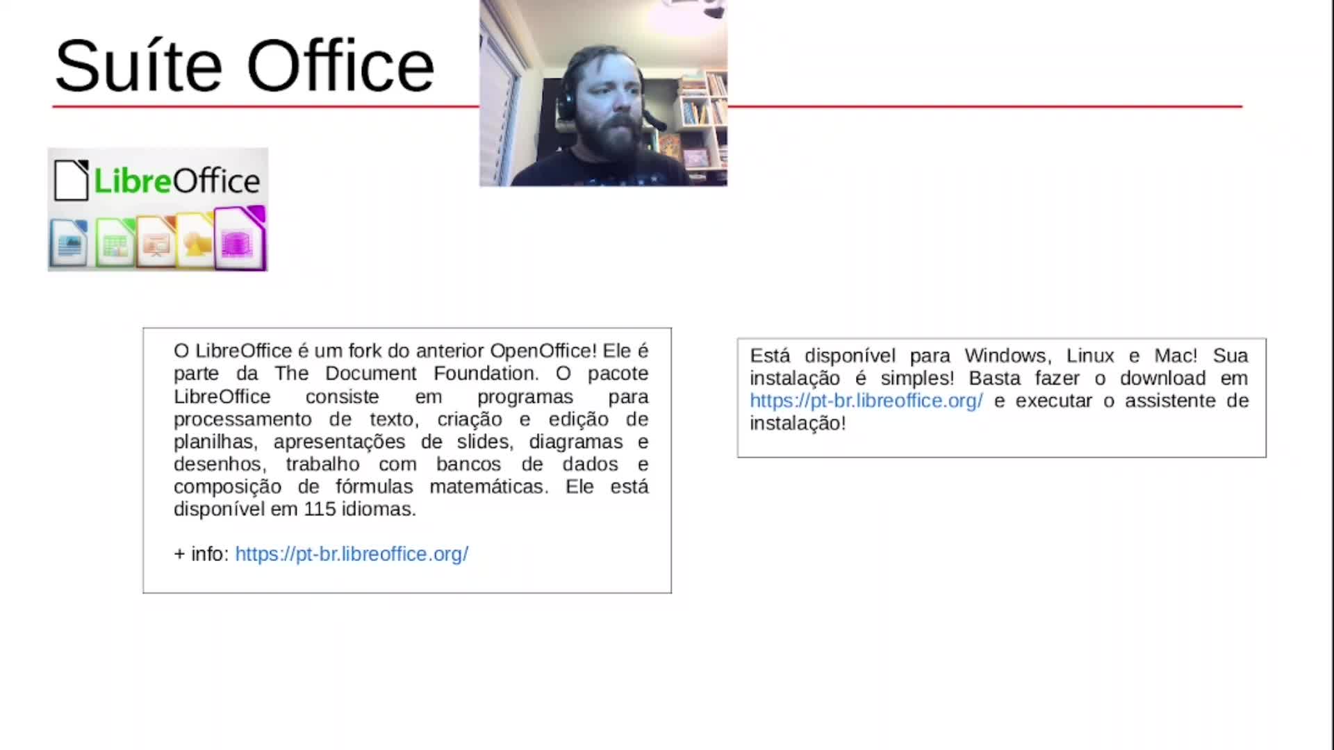 Videostutoriais - Nuvem, Escrita Colaborativa, LibreOffice e Zotero