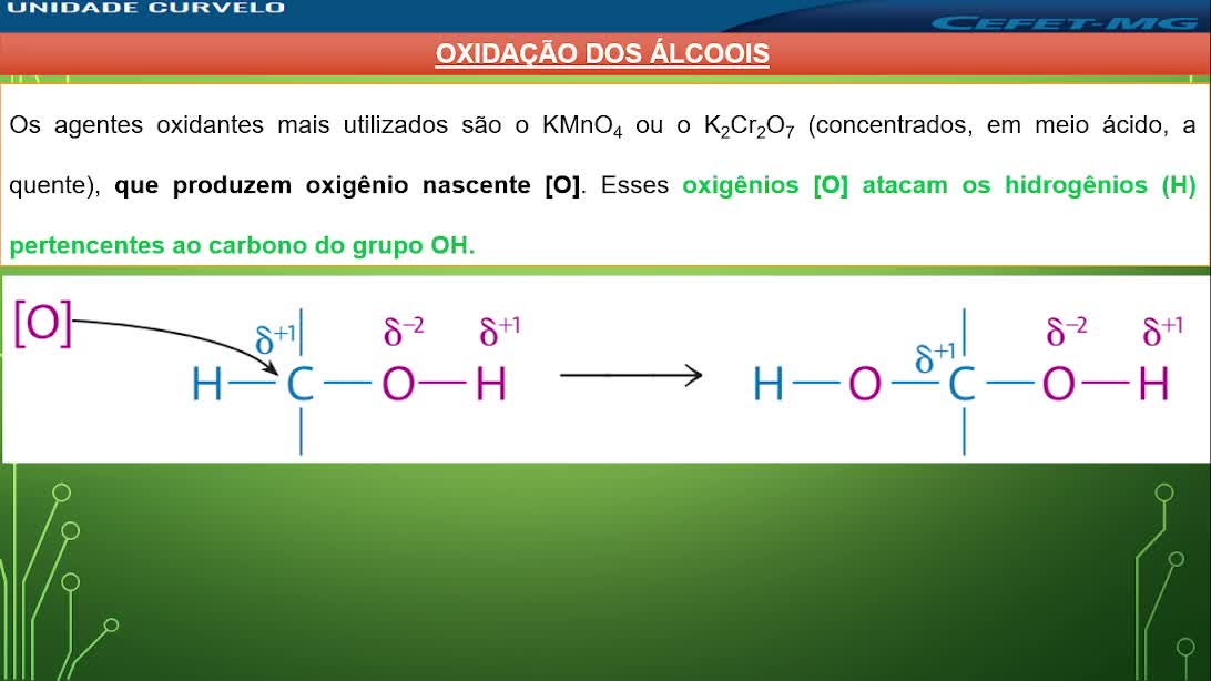 OXIDÇÃO DE ÁLCOOIS, ALDEÍDOS E CETONAS