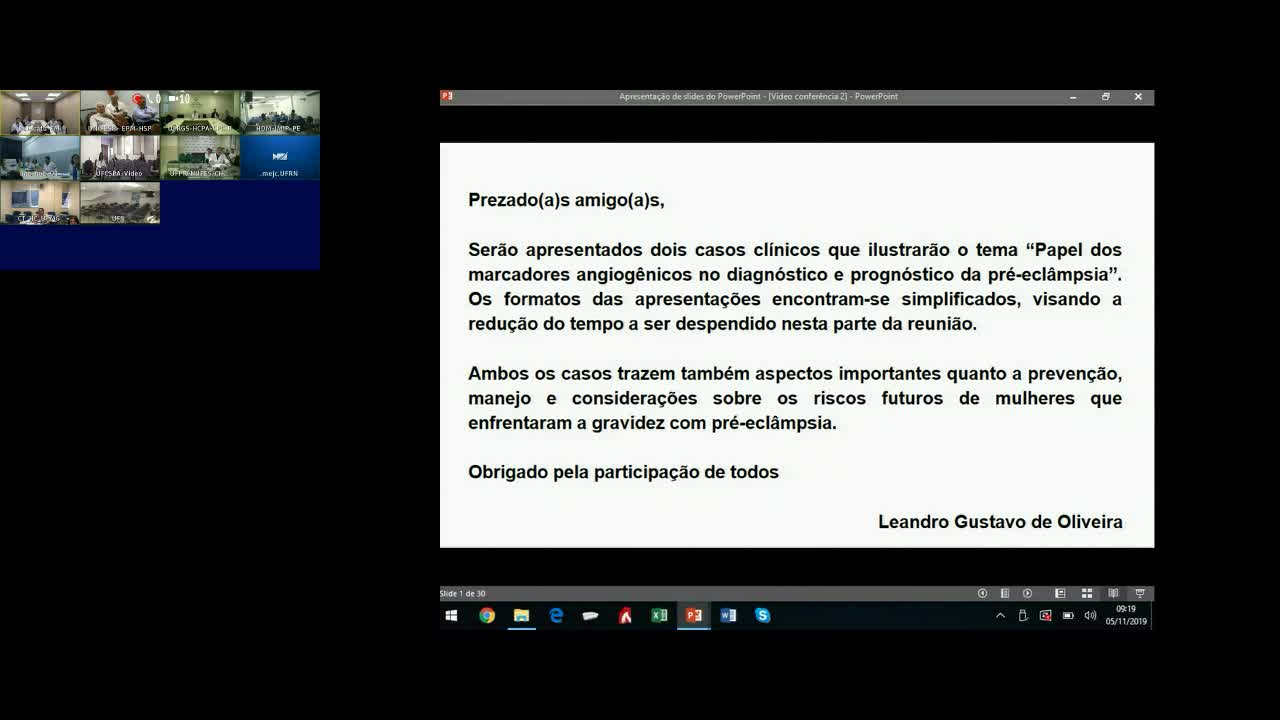 SIG Obstetrícia Patológica - 05 de Novembro de 2019