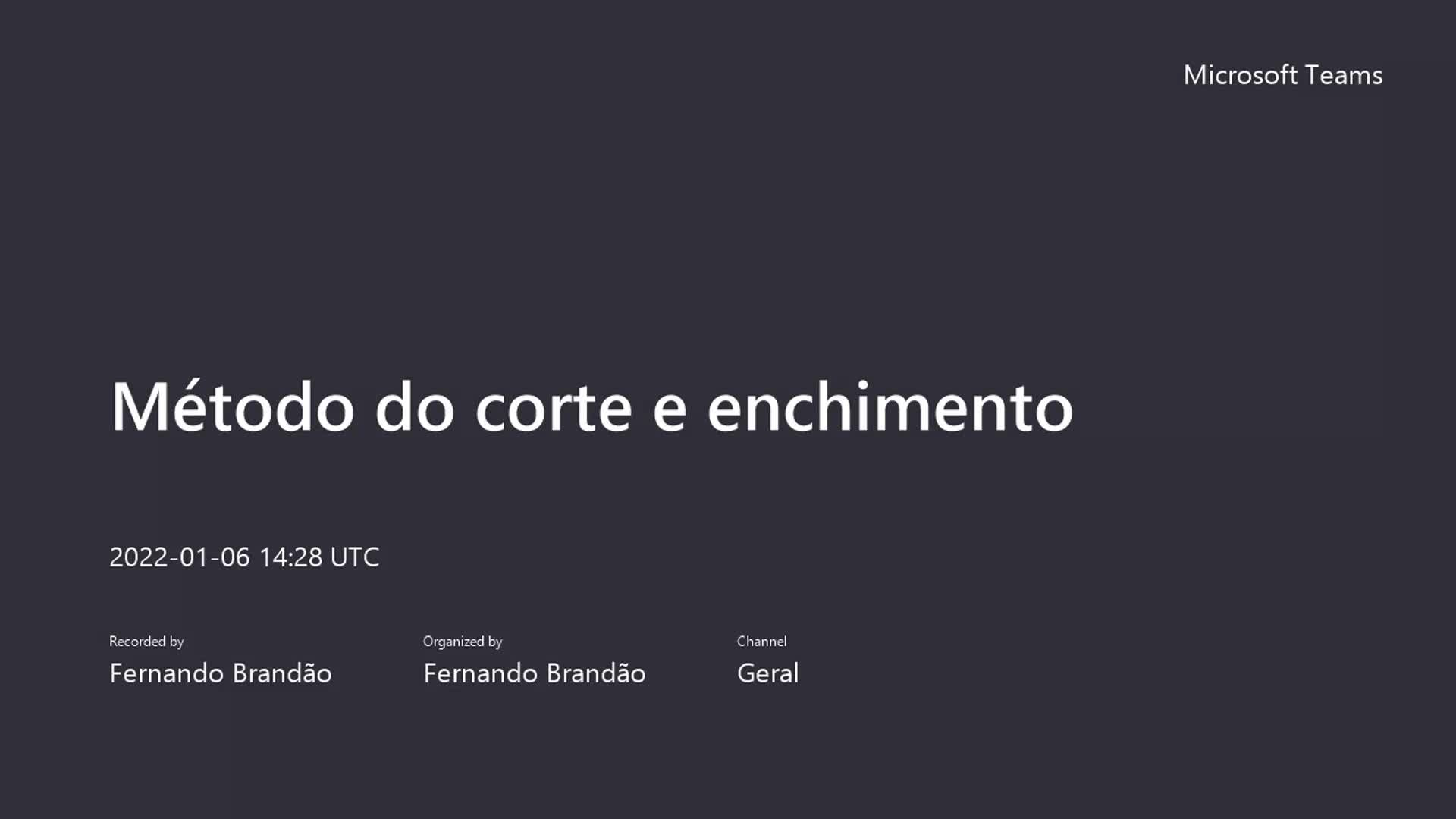 Método do corte e enchimento