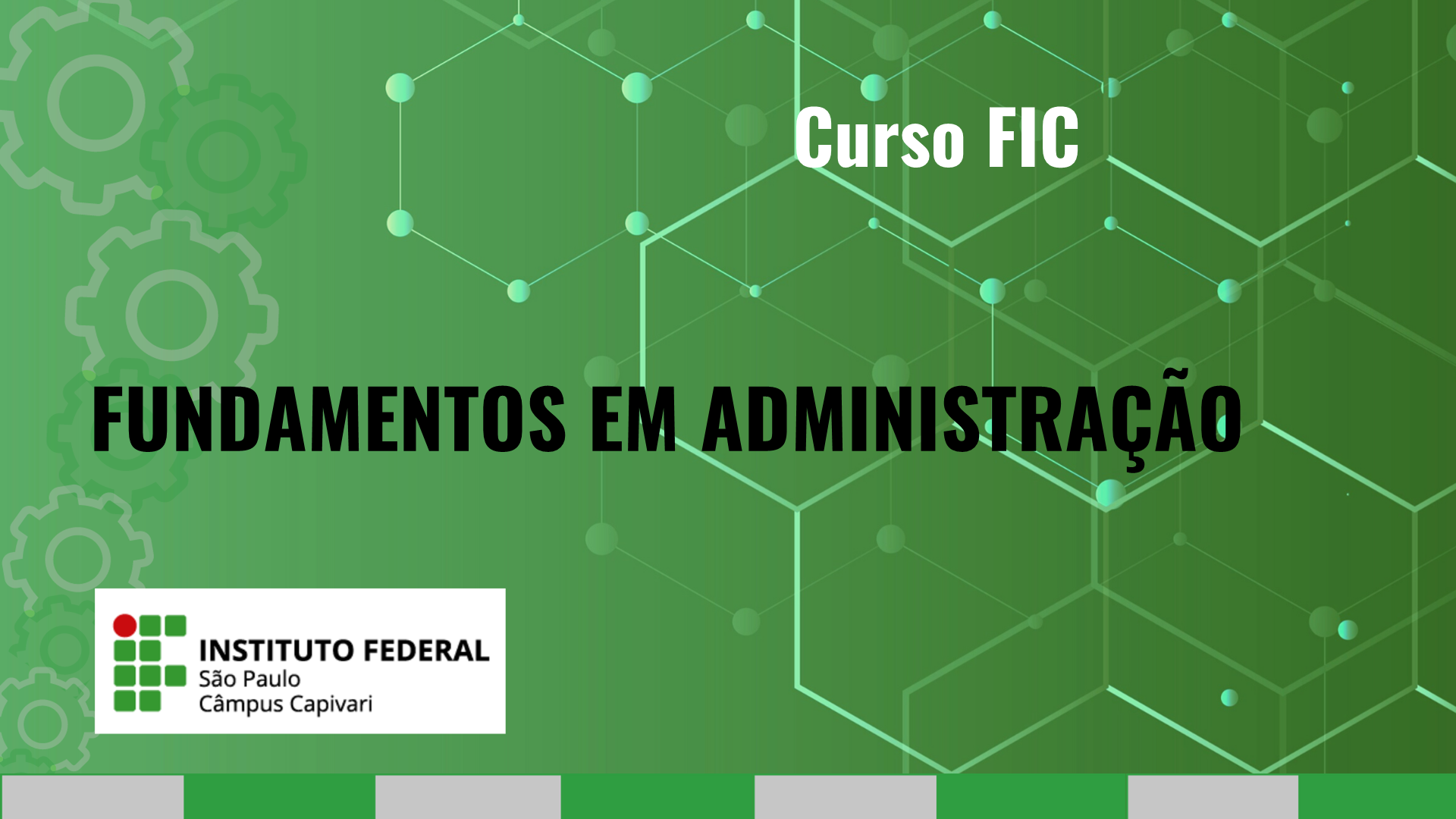 Curso de Formação Inicial Continuada (FIC)