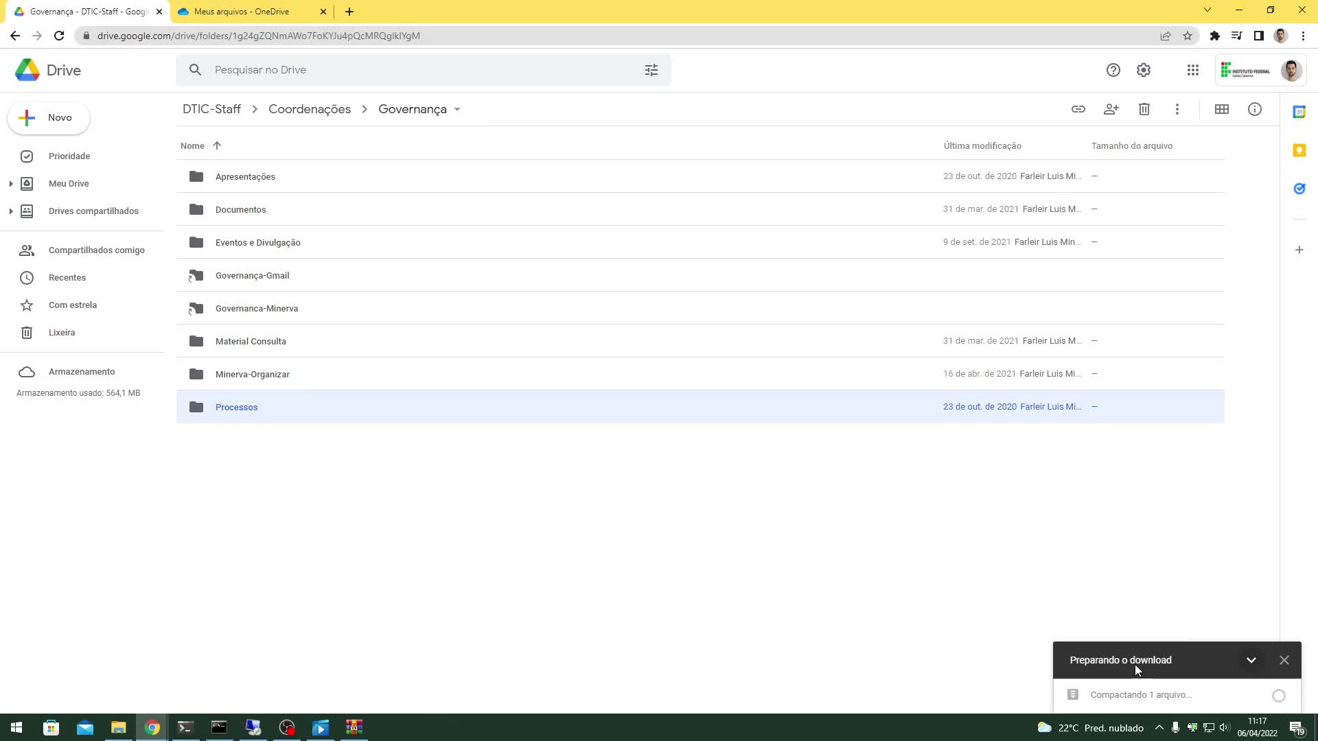 Como transferir arquivos do Google Drive para o Microsoft One
