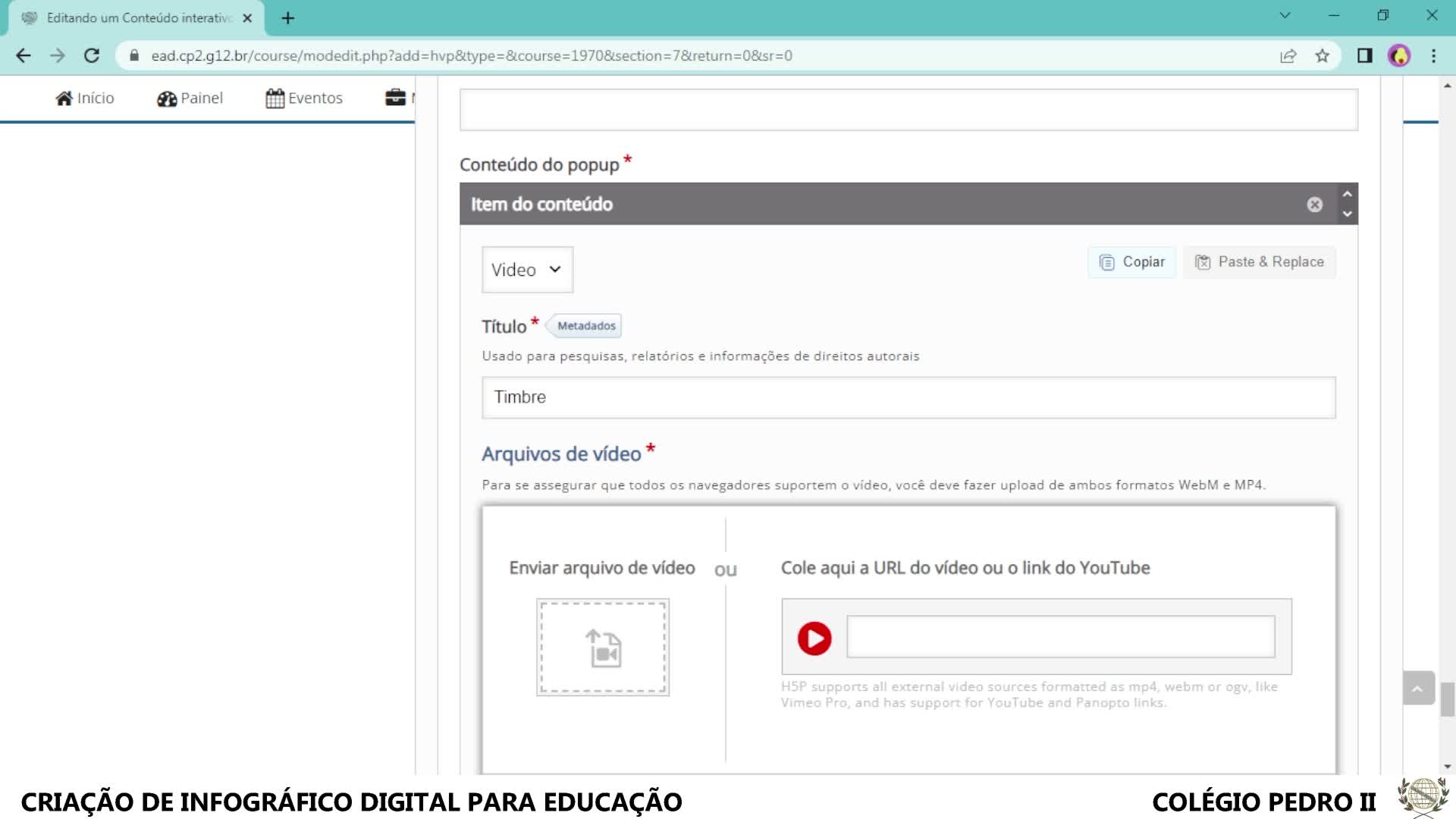 CRIAÇÃO DE INFOGRÁFICO - INFOGRÁFICO INTERATIVO COM H5P