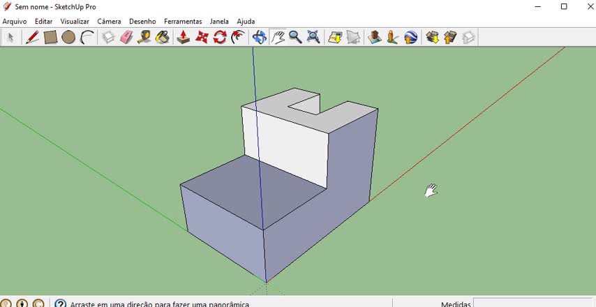 Peça A - Visualizando sólidos no SketchUp