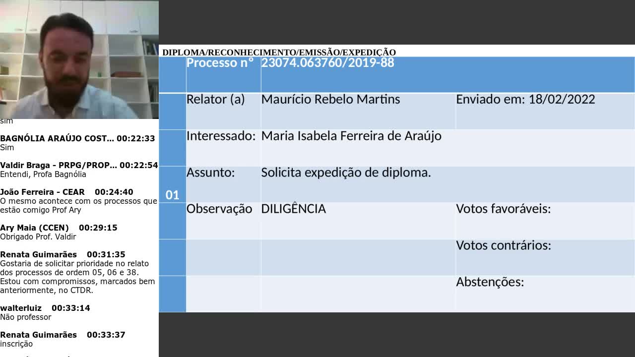 REUNIÕES DA CÂMARA DE PÓS-GRADUAÇÃO, PESQUISA E EXTENSÃO