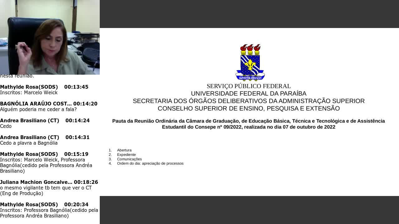 REUNIÕES DA CÂMARA DE GRADUAÇÃO, DE EDUCAÇÃO BÁSICA, TÉCNICA E TECNOLÓGICA E DA ASSISTÊNCIA ESTUDANTIL
