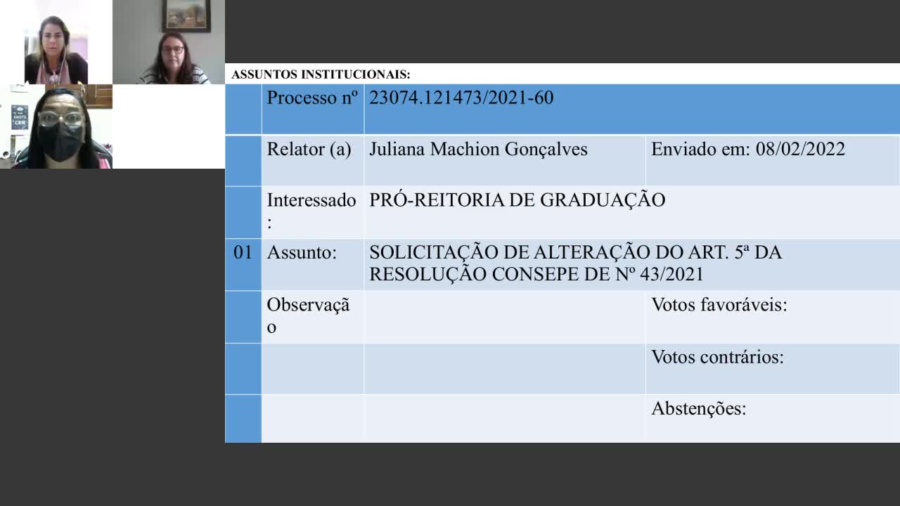 REUNIÕES DO CONSEPE/UFPB