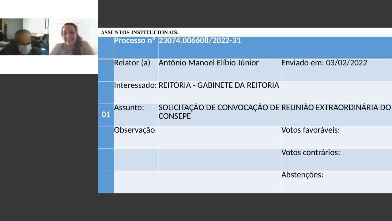 REUNIÕES DO CONSEPE/UFPB