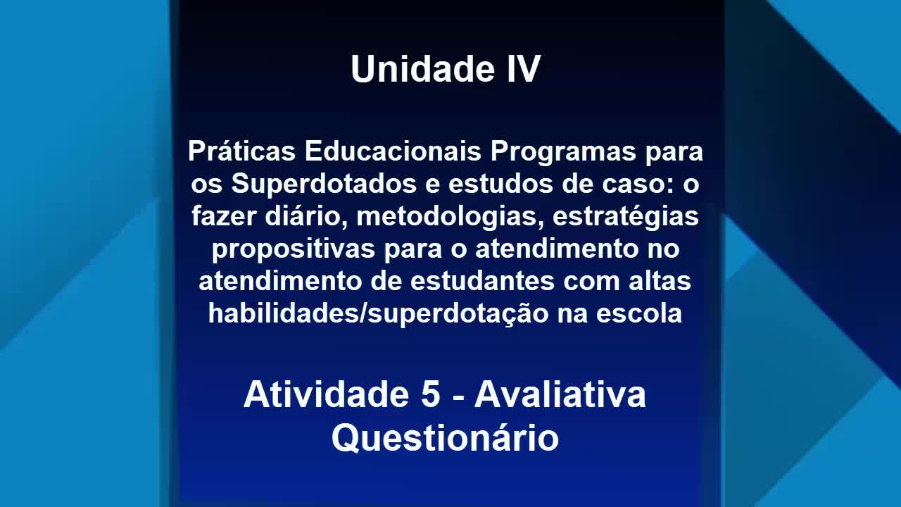 Unidade IV