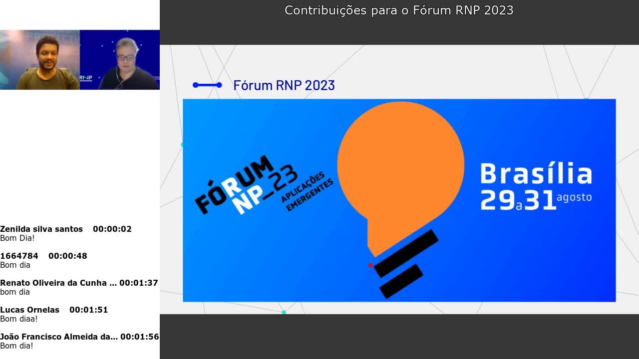 Chamada pública para o Forum RNP 2023