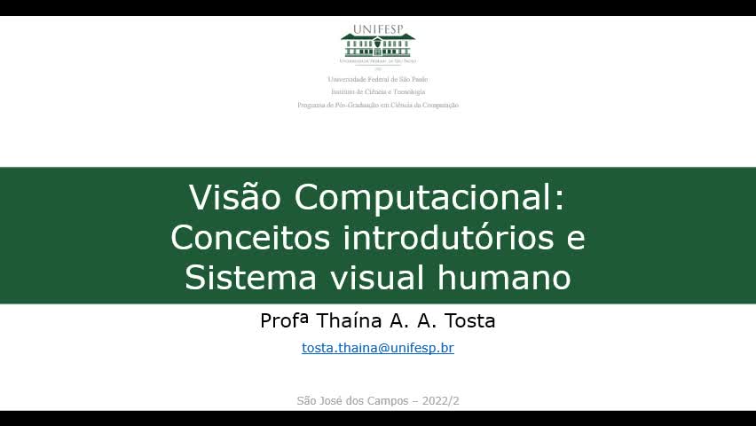 Visão Computacional (PPG-CC UNIFESP)