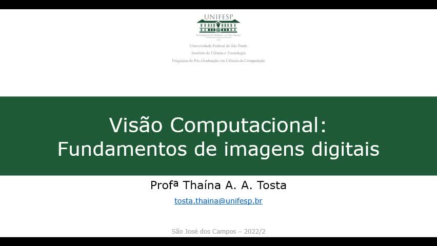 Visão Computacional (PPG-CC UNIFESP)