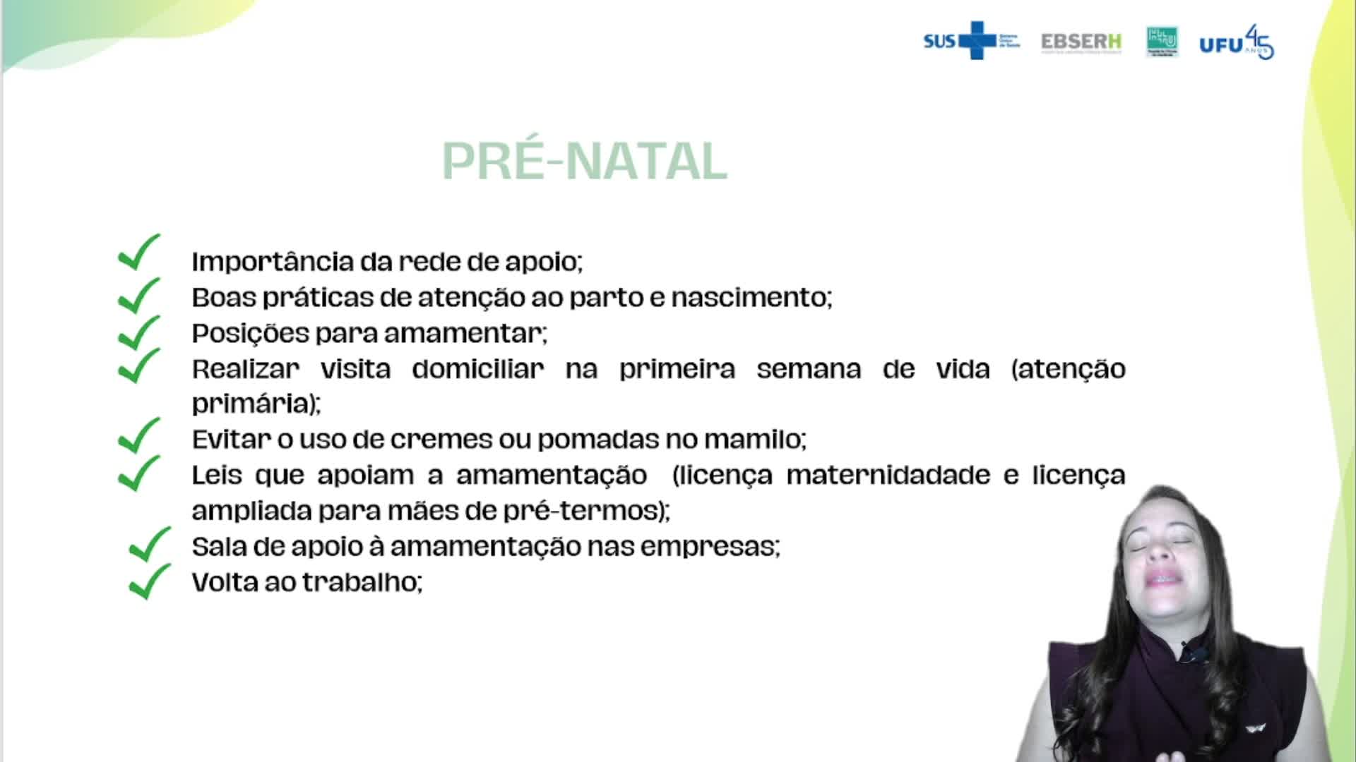 Preparação da gestante e da família para a amamentação