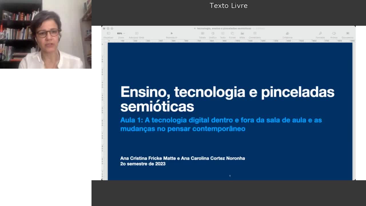 Ensino, Tecnologia e pinceladas semióticas - aula 1
