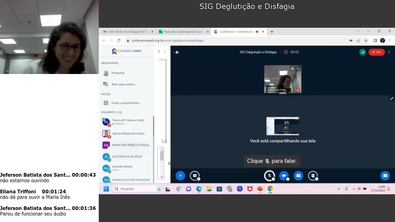 SIG Degluticao e Disfagia - 17 de Outubro de 2023