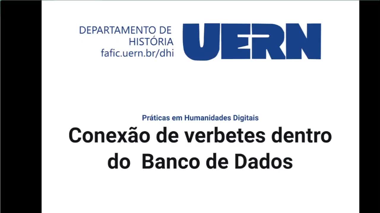 Conexão de verbetes dentro do Banco de Dados