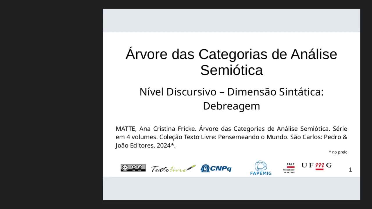 ACAS Árvore das Categorias de Análise Semiótica