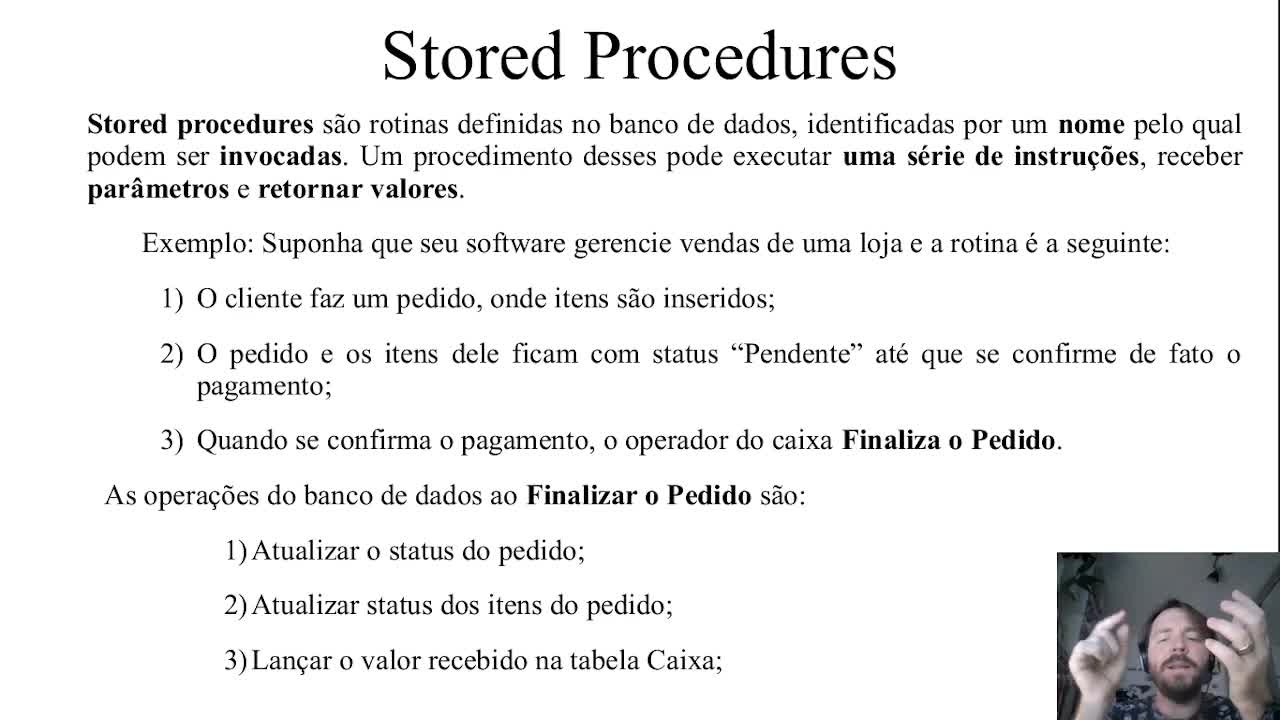 Oficinas Banco de Dados - Vídeo 13 - Procedures