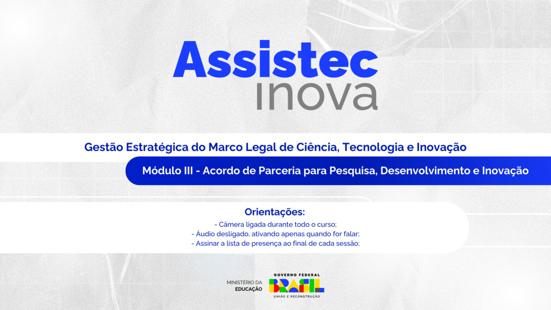 Módulo III - Acordo de Parceria para Pesquisa, Desenvolvimento e Inovação