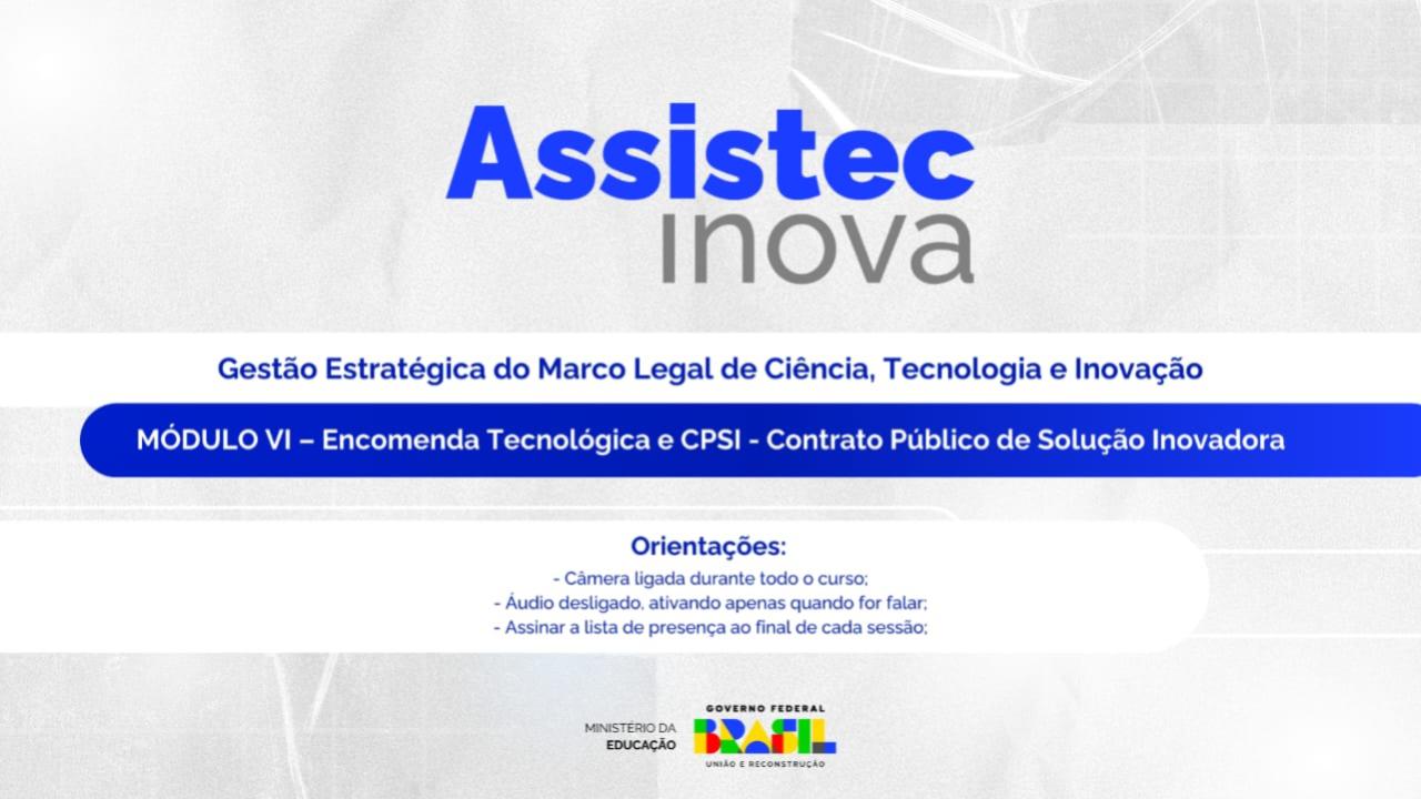 Módulo VI - Encomenda Tecnológica e CPSI - Contrato Público de Solução Inovadora