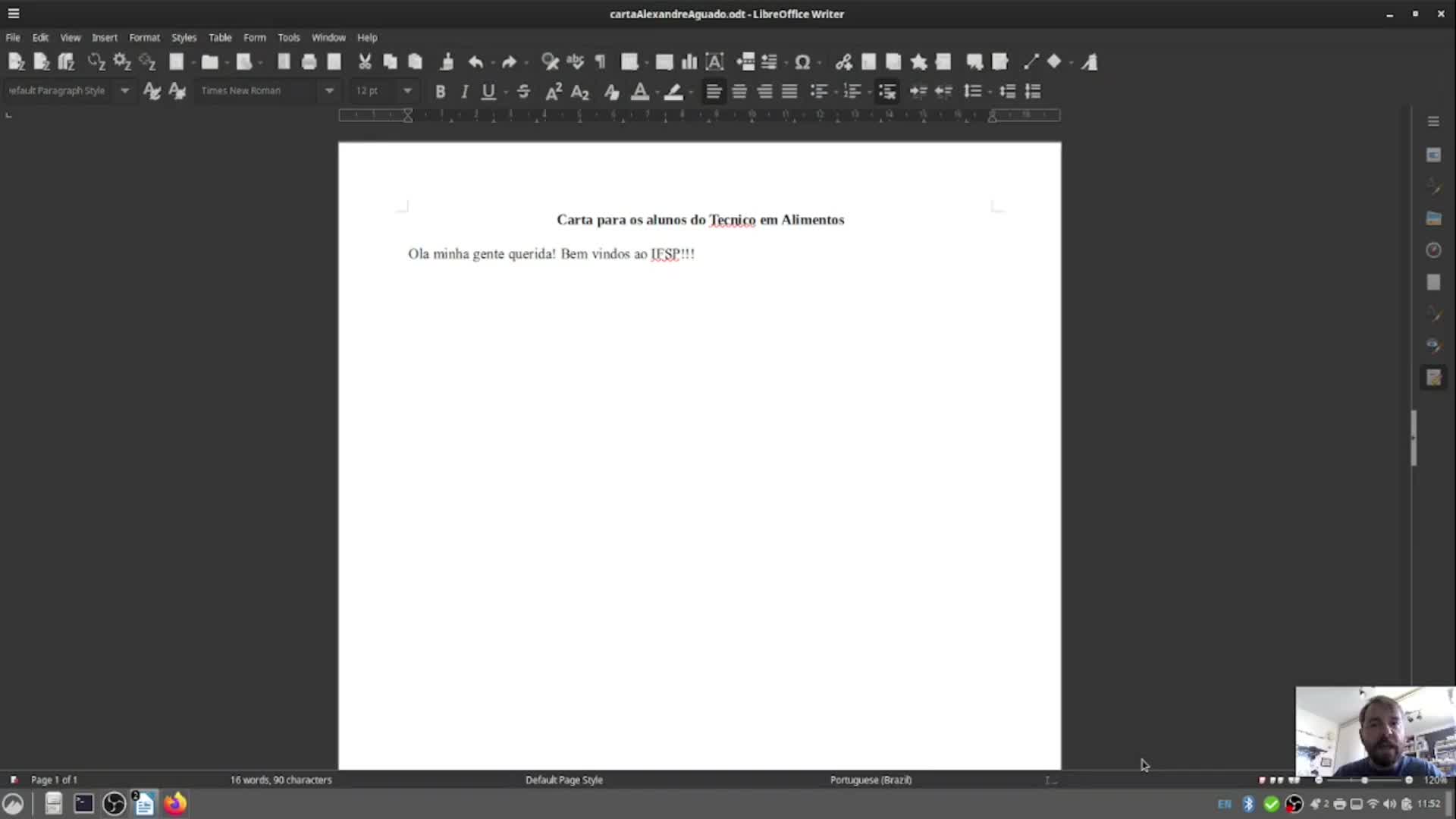 Como criar e salvar um arquivo de texto no LibreOffice?