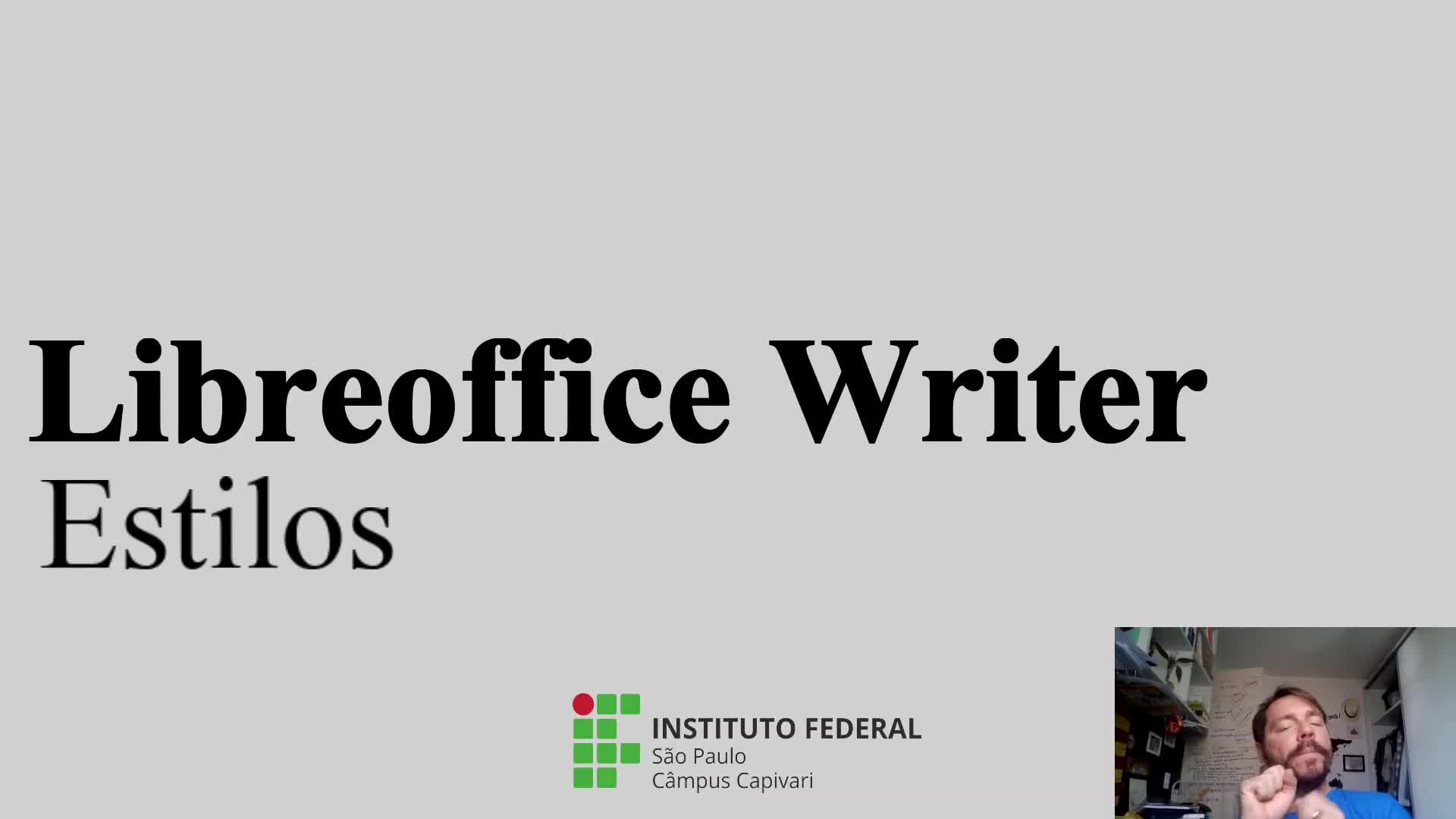 LibreOffice Writer - Estilos de texto