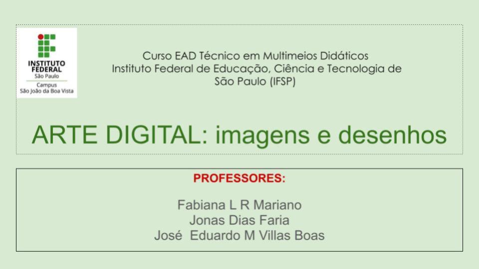 IFSP-SBV MTD SBVADID - Vídeo de apresentação