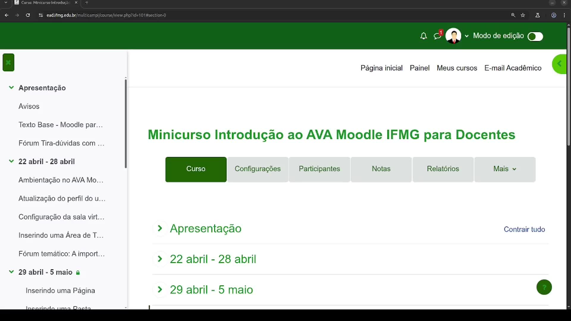 Recurso Página