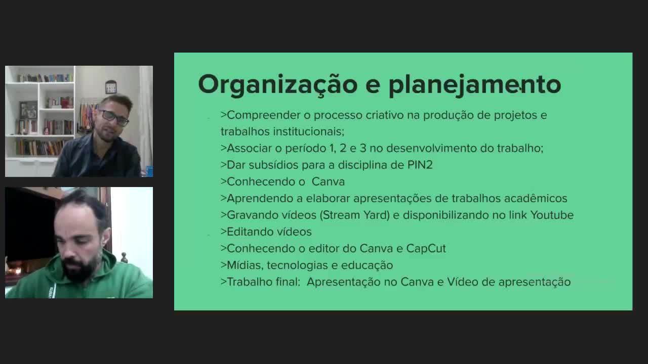 5º Encontro Síncrono da disciplina Projeto Integrador PIN1