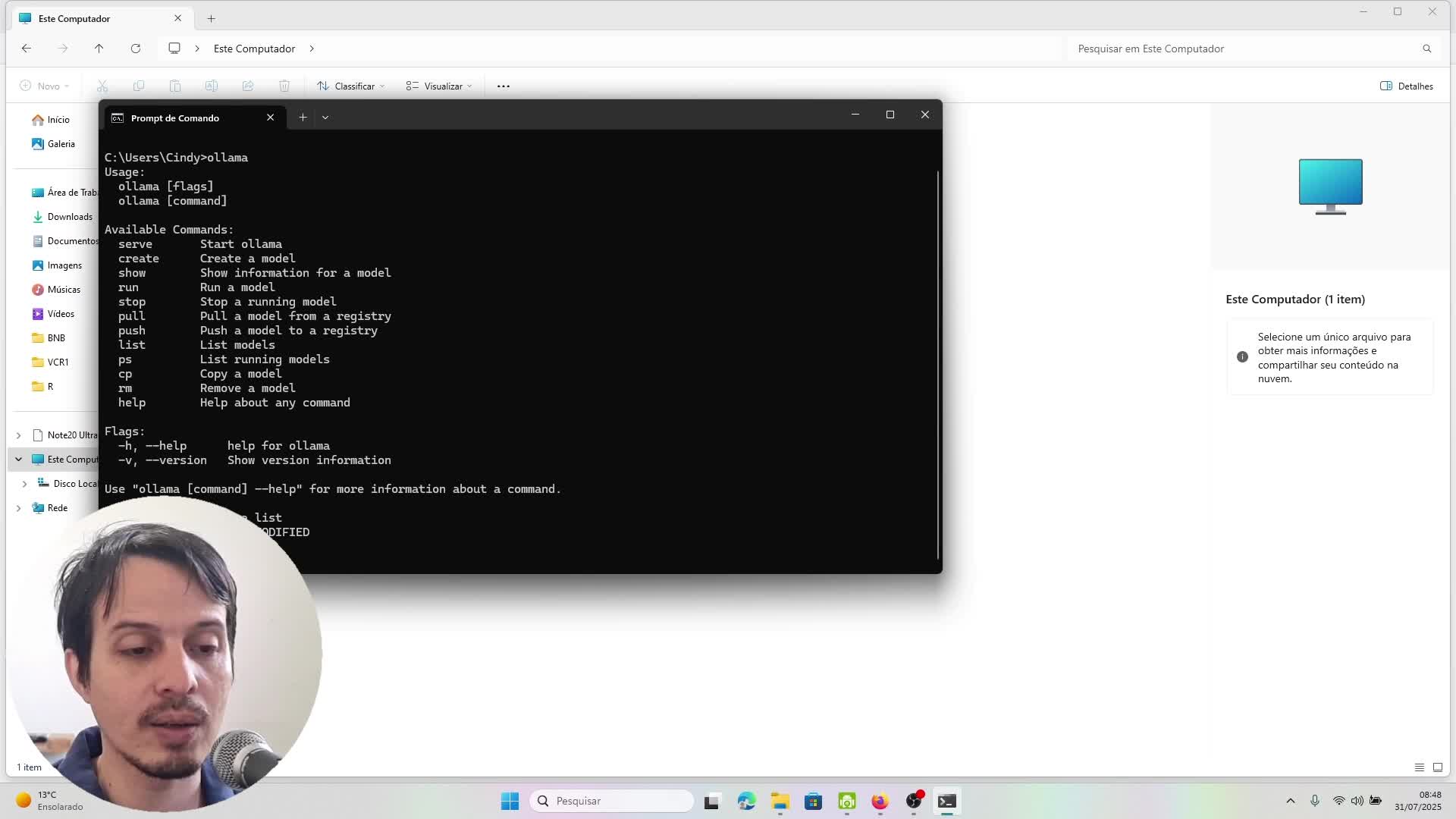 Como instalar o Ollama no Windows